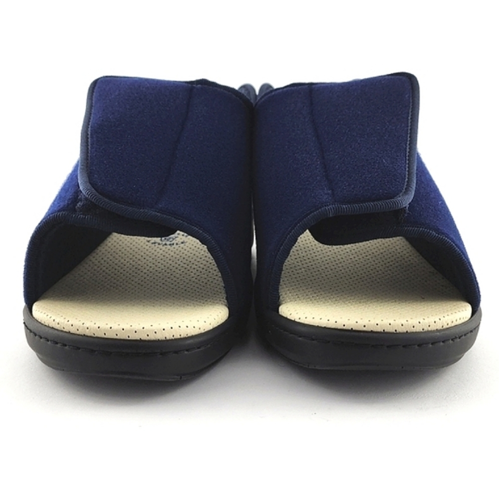 Podowell Men's Blue Alexis Hi-Top Slippers Antibacterial Washable Size 42 - Picture 4 of 15
